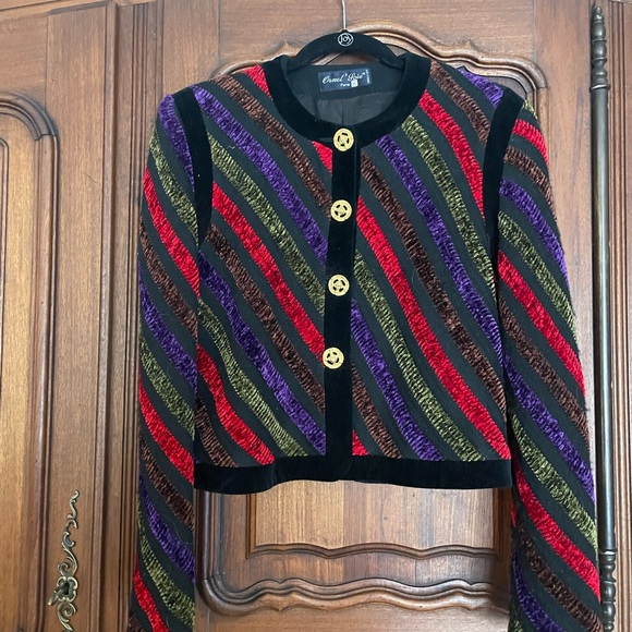 Ornel’ Soie 100% Silk Bolero Jacket - Picture 3 of 5